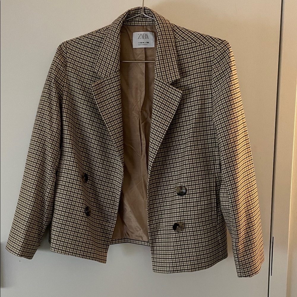 Zara plaid blazer